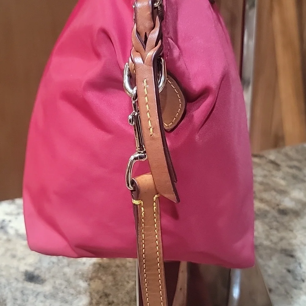DOONEY & BOURKE RED NYLON SATCHEL TOTE - Picture 8 of 12
